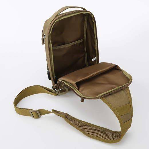 Outdoor Lure Camouflage Large Capacity Multi-functional Men's Shoulder Crossbody Tactical Chest Bag