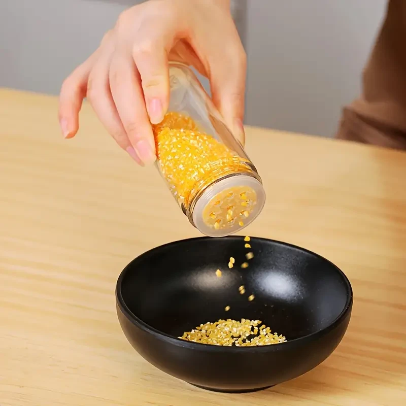 6-Tier Stainless Steel Rotating Spice Rack with Seasoning Jars