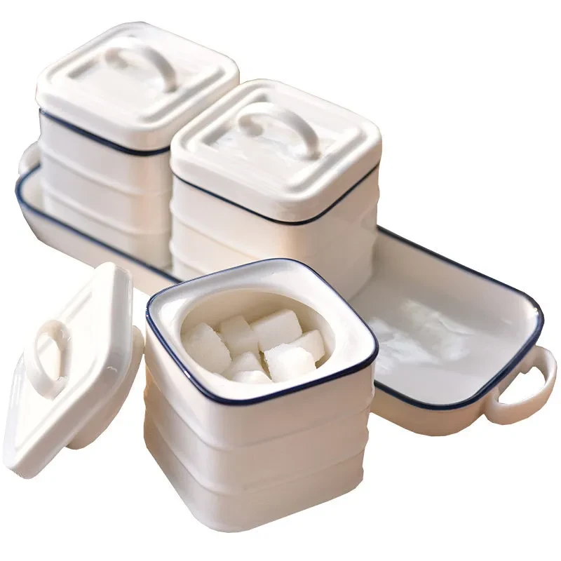 Seasoning Jar Set Nordic Ceramic Household Salt Shaker