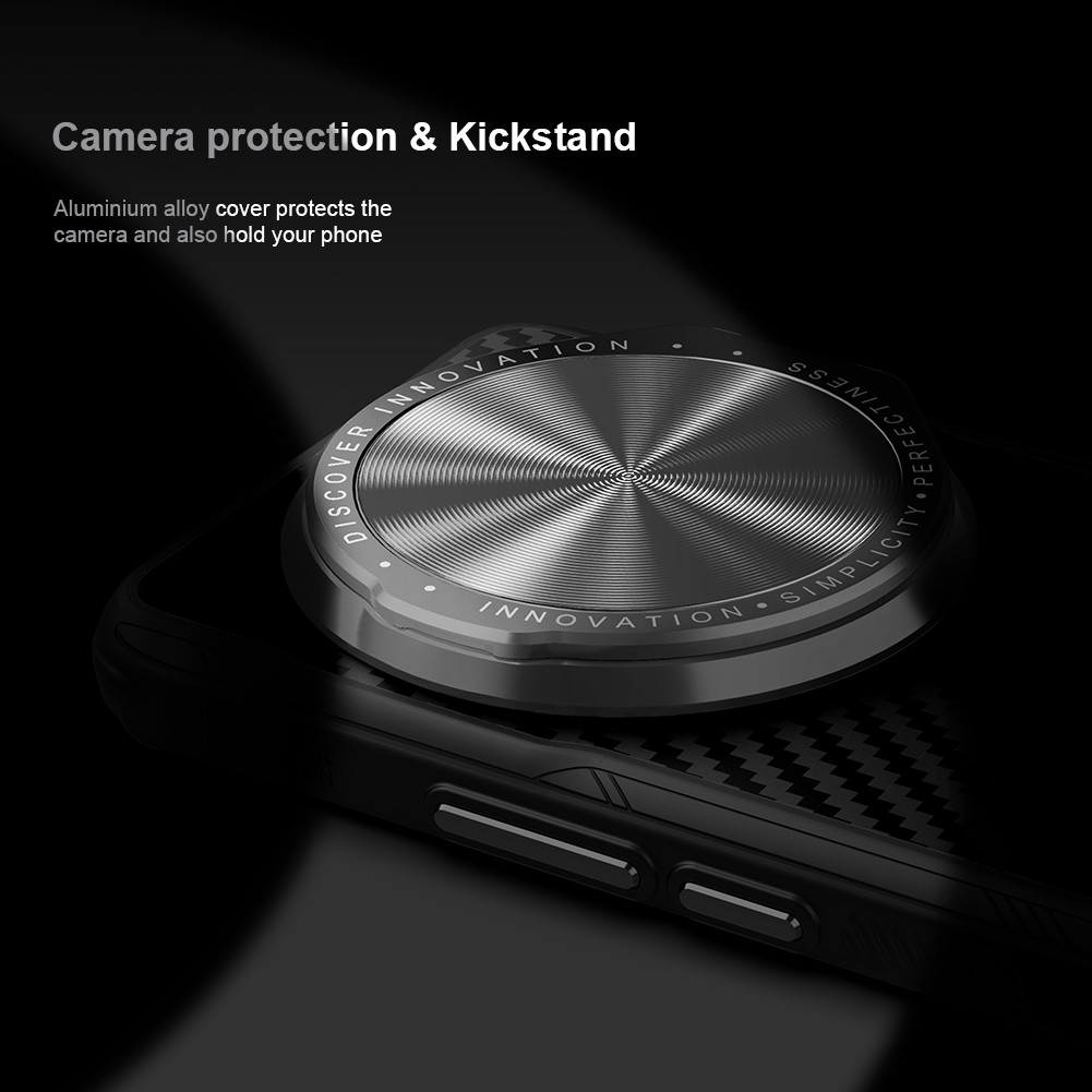 NILLKIN Carbon Fiber CamShield Back Cover for Xiaomi Mi 14 Ultra 5G  360 Full Camera Protection Case
