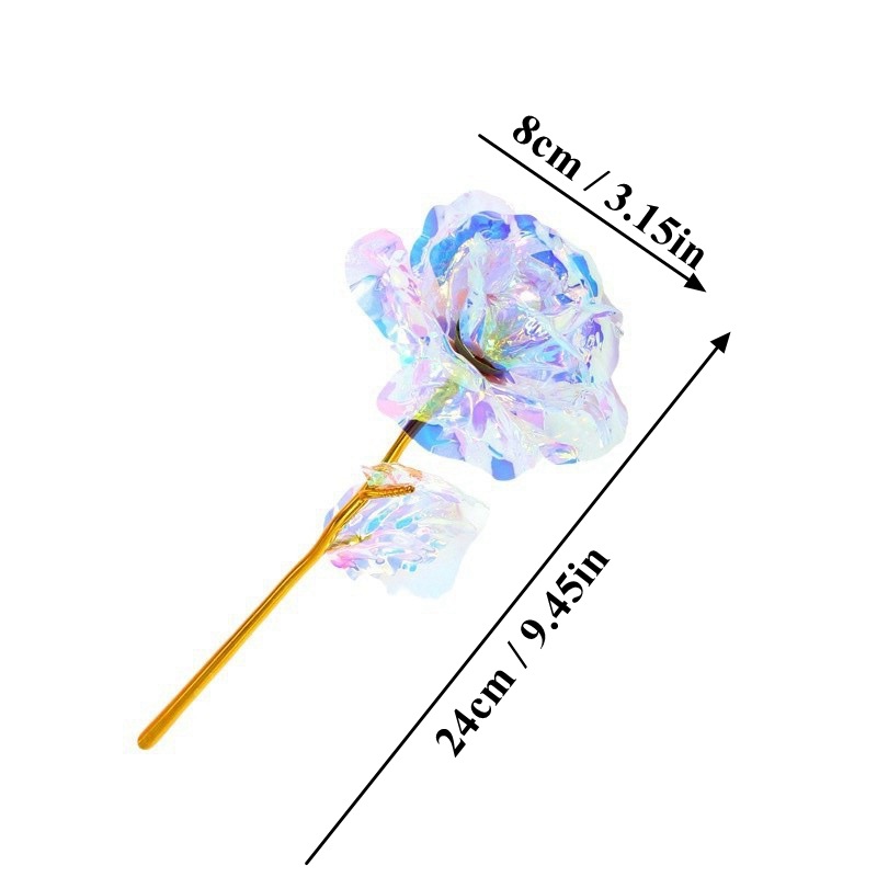 Colorful White Roses Artificial Flower Gift