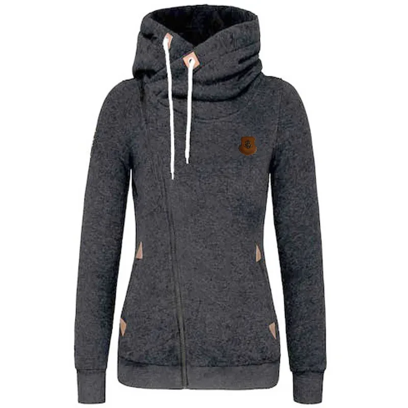 Women's Sport Cardigan Side Zipper Hoodie