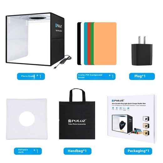 Portable Ring Light Simple Folding Studio