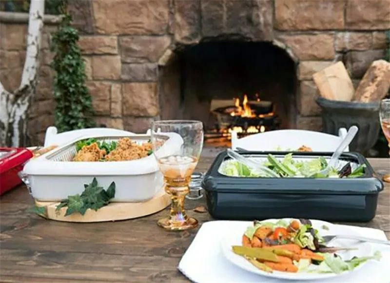 fancy panz plastic tin foil crisper tray 2 IN 1 Foil Pan Baking Carrie