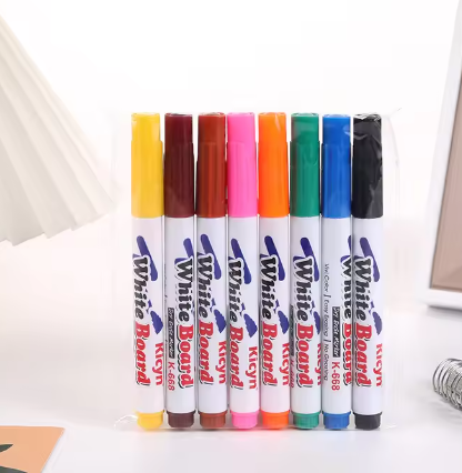 8/12 Colors Magical Water Floating Student Painting Brush Whiteboard Markers Pen Suspension Kids Educational Painting Pen Toys