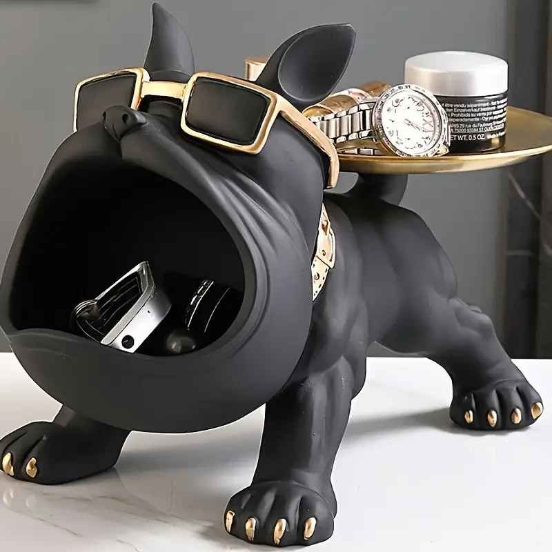 Creative Dog With Big Mouth Statue Art Craft,