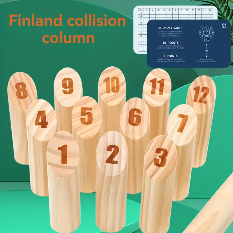 Wooden Number Throwing Game