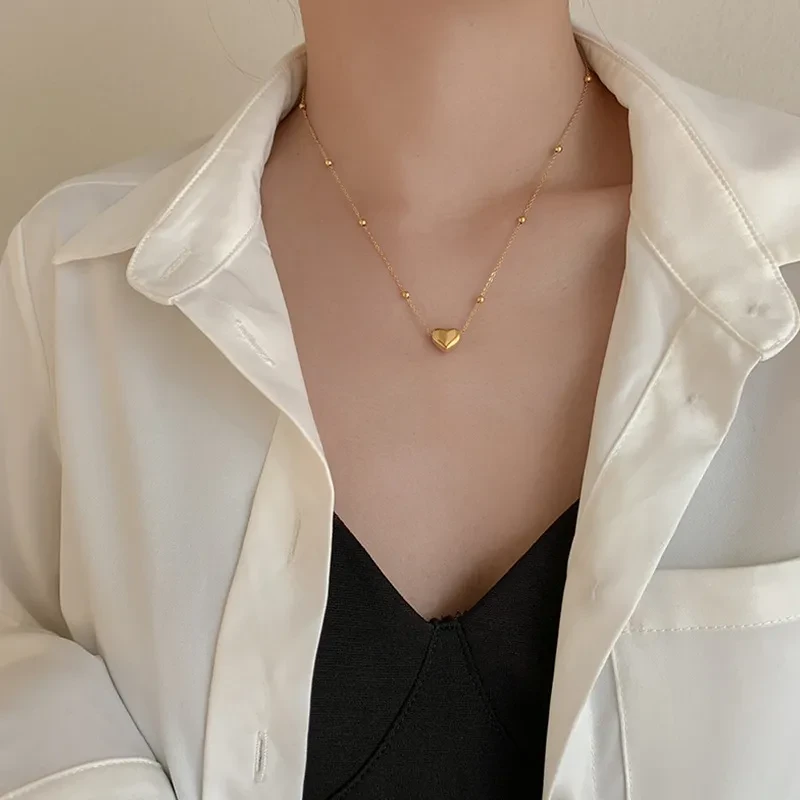 Love Pendant Necklace Female Clavicle Chain