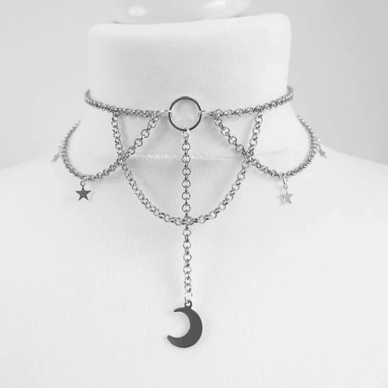 Lady Moon Star Cute Pendant Fashion