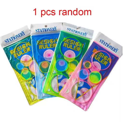 Classic Gear Wheel Spiral Circle Template Drawing Kit Toys Children Geometric Spirograph Curve Stencils Painting DIY Art Crafts