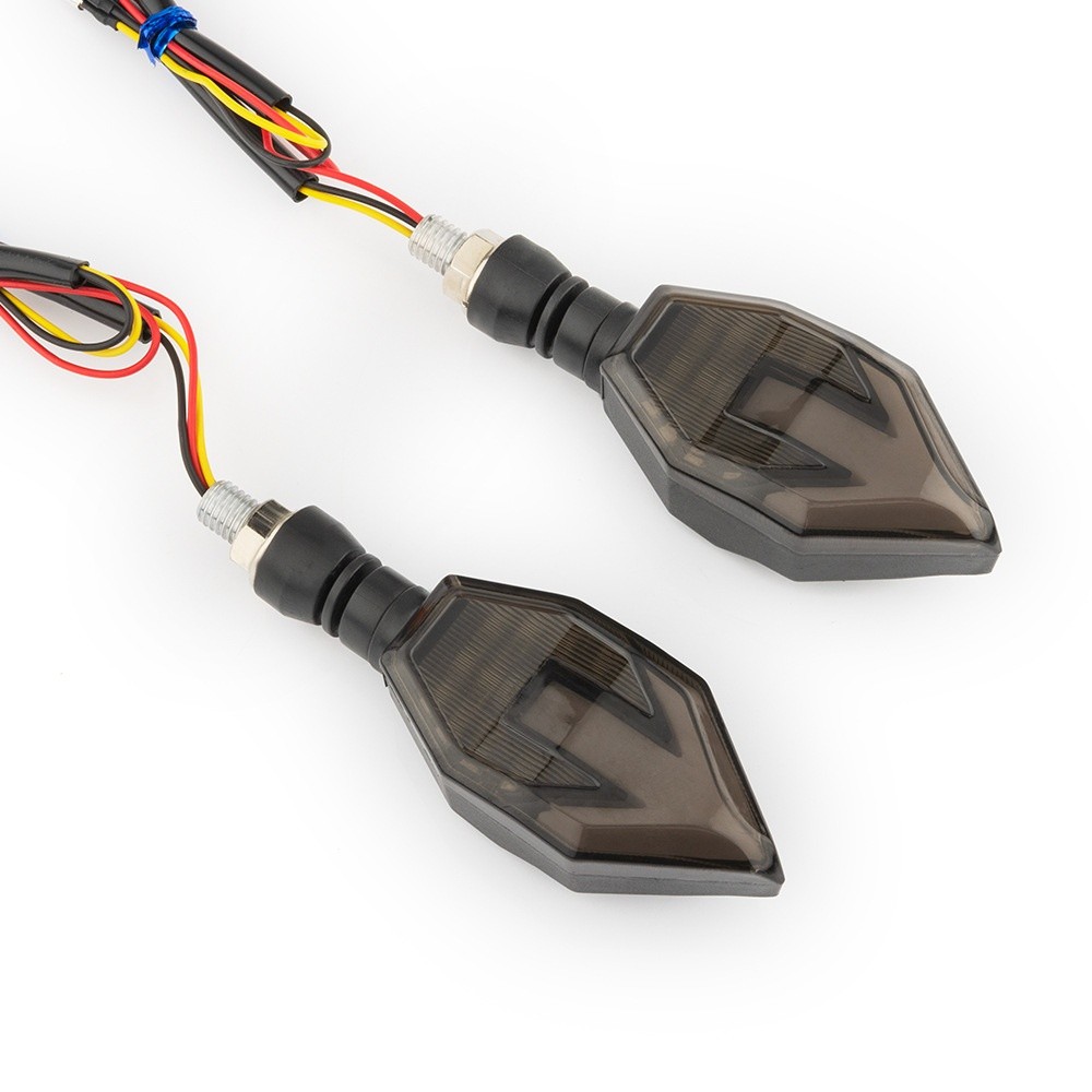 Motorcycle Arrow-shaped Light Guide Two-color LED Turn Signal Daytime Running Lamp