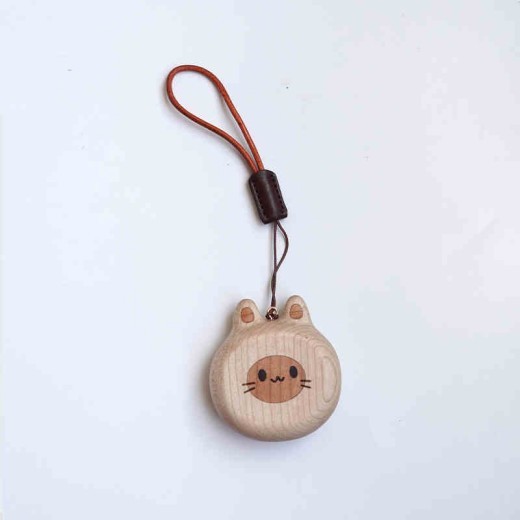Dogs And Cats Key Chain Cute Wooden Creative Pendant