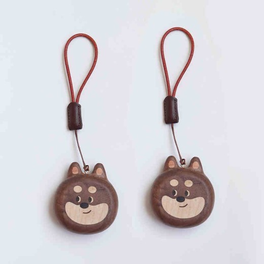Dogs And Cats Key Chain Cute Wooden Creative Pendant