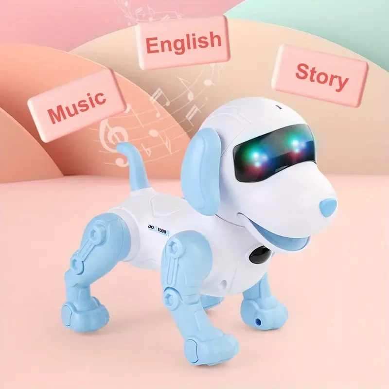 LED Eyes and Voice Interactive Robot Dog