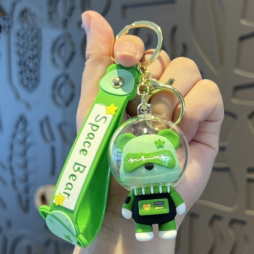 Creative Cartoon Cute Space Bear Keychain