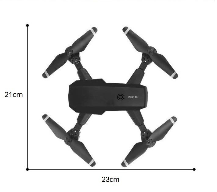 Drone, Phip G3 Drone, Dual Camera, 4K Camera, 1800mAh.