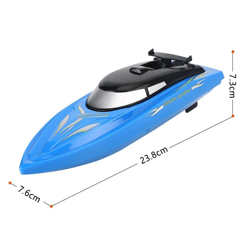 RC Boat, 2.4GB Long lasting Remote Boat, Rechargeable, Black