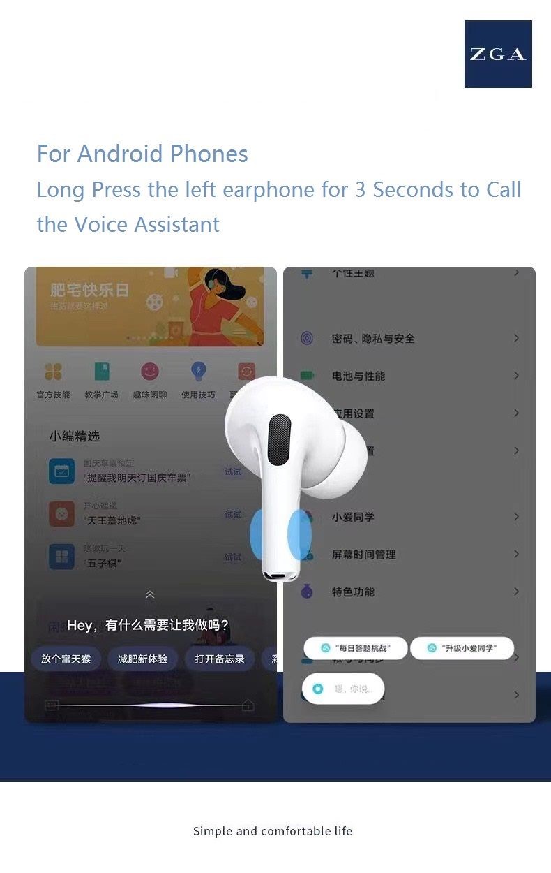 ZGA EarPods Pro, Wireless Earbuds. High Quality, Airpod Pro