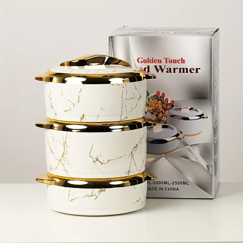3pcs Golden Touch Food Warmer Set
