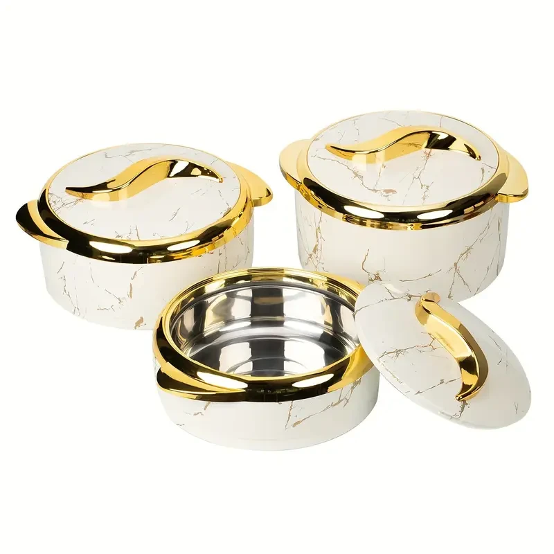 3pcs Golden Touch Food Warmer Set