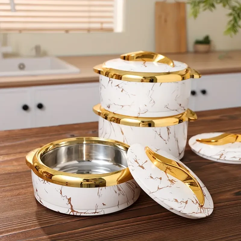 3pcs Golden Touch Food Warmer Set