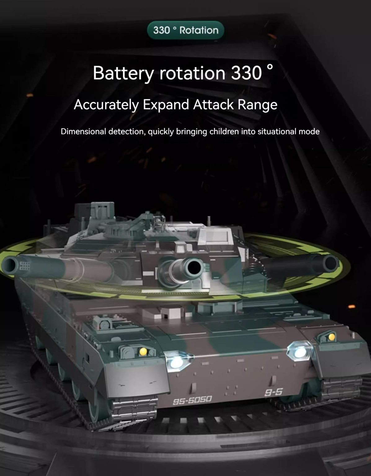 Tank, RC Tank, Remote Control Tank.12 CH, Army Green.