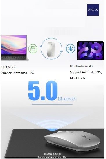 Mouse, Black. Wireless.