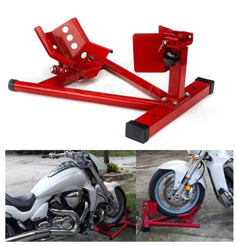 Motorbike Stand Front Wheel chock Adjustable Universal