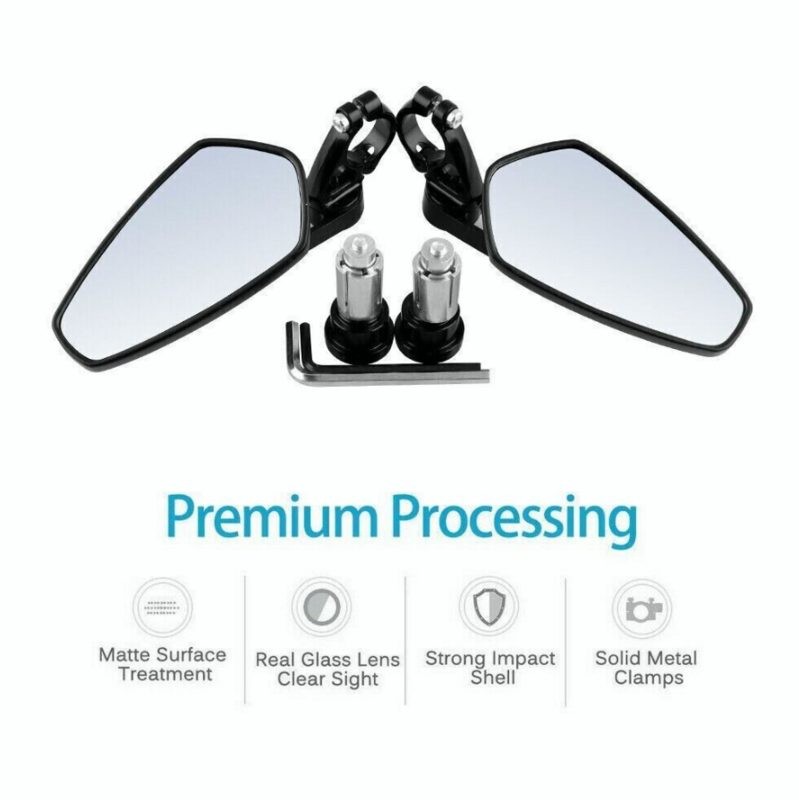 Motorcycle Bar End Mirrors Motorbike Rearview Mirror