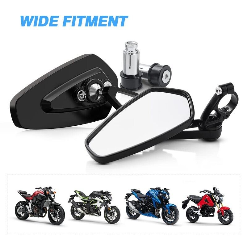 Motorcycle Bar End Mirrors Motorbike Rearview Mirror