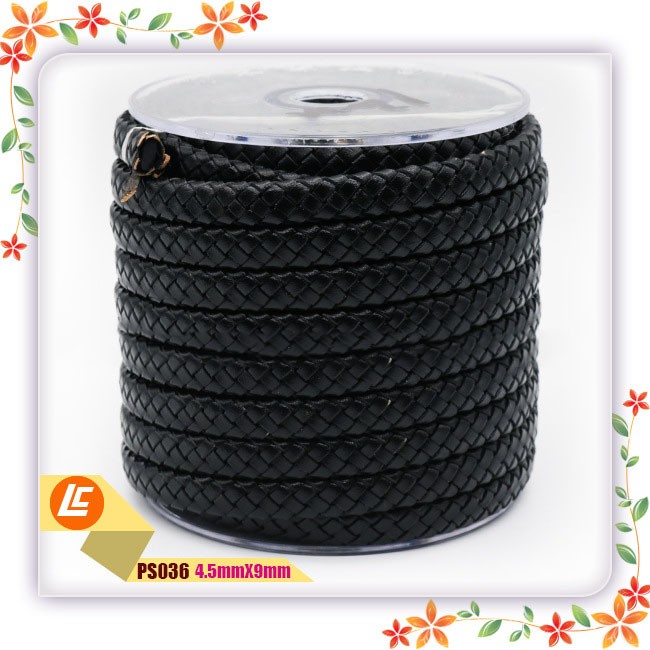 Braided Rope Colored Flat Braided Cowhide Rope Ornament