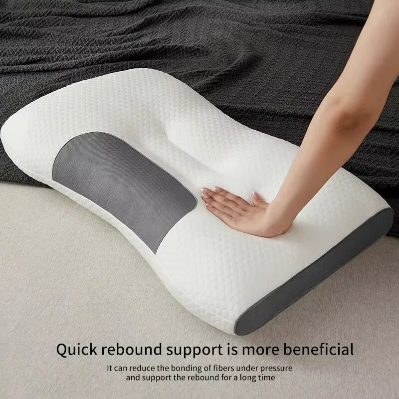 Honeycomb Massage Pillow  Cervical Support, Antibacterial, Anti-Mite, Sleep Aid, Home Pillow Core