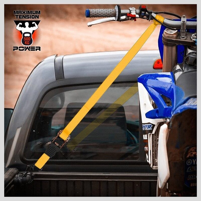 Ratchet Tie Down Strap Motorcycle Packing