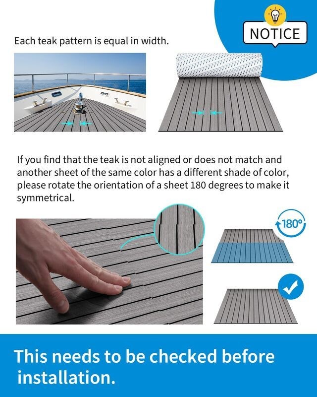 Boat Decking Mat Deluxe Marine Yacht Flooring Sheet