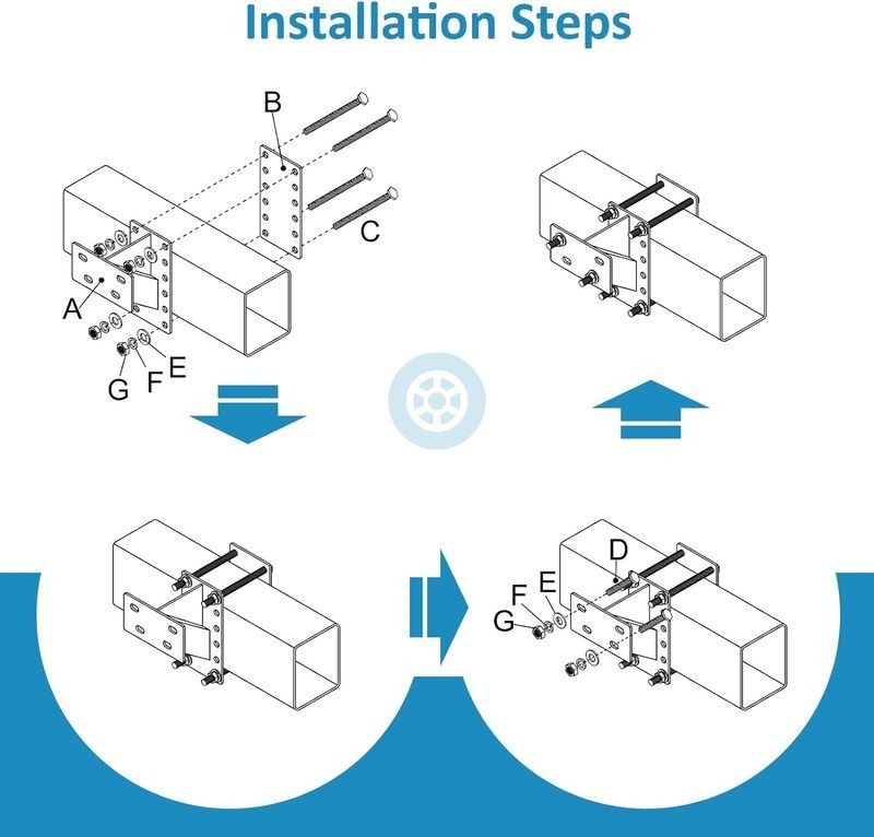 Trailer Wheel Bracket Spare Tire Carrier