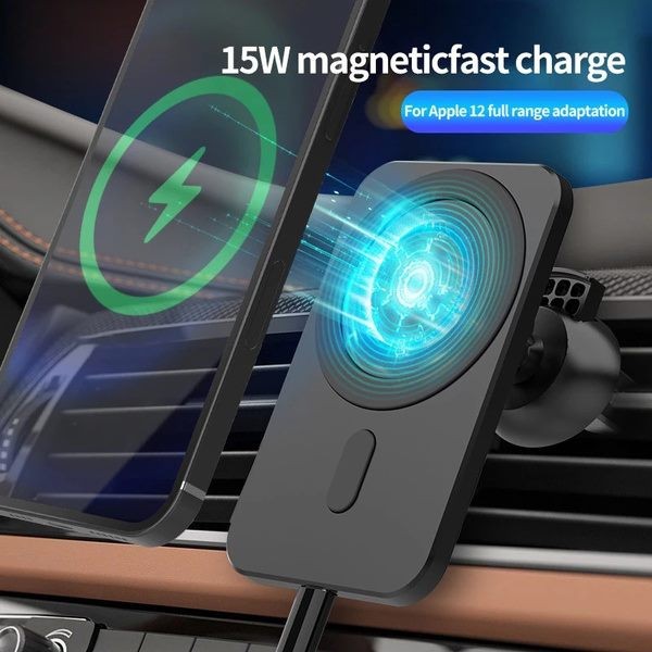 Magsafe Wireless Car Charger for iPhone12 13 and 14. Black