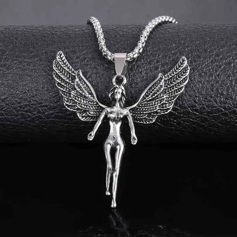 Angel Wings Pendant Companion Necklace