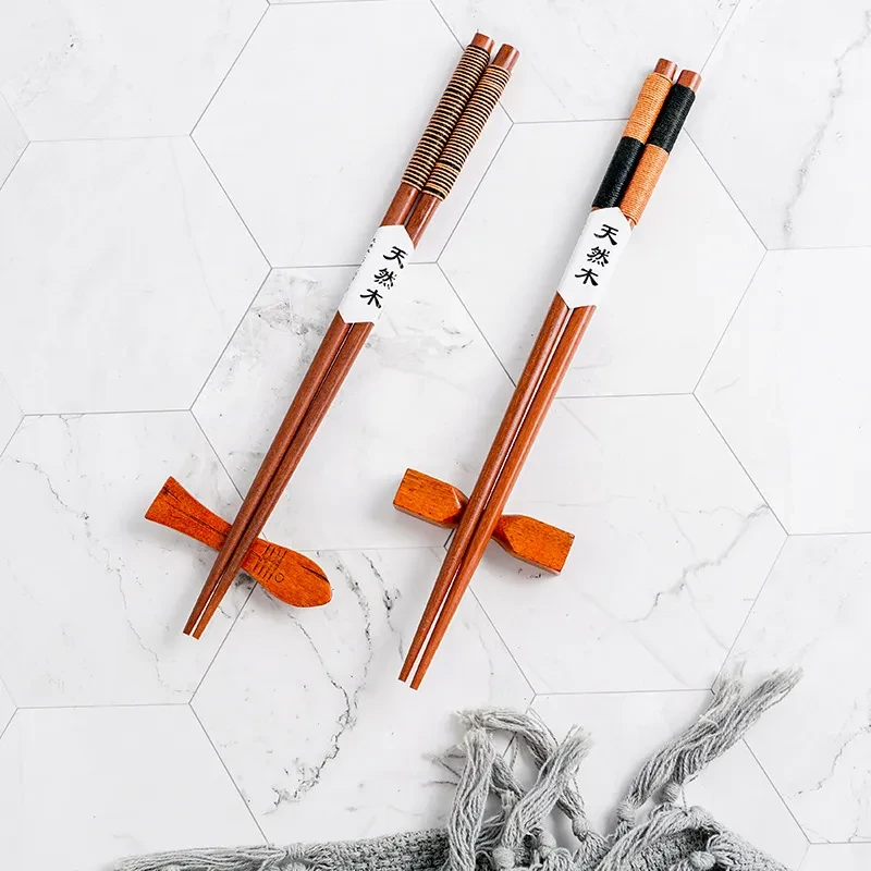 Creative Sushi Cuisine, Pointed Chopsticks, Household Iron Knives And Wood, A Variety Of Twisted Lines, Japanese Long Wooden Chopsticks