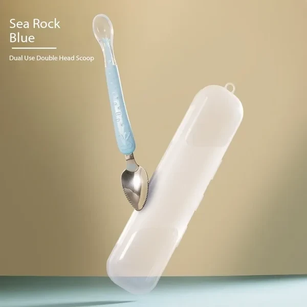 Double Head Baby Silicone Food Spoon