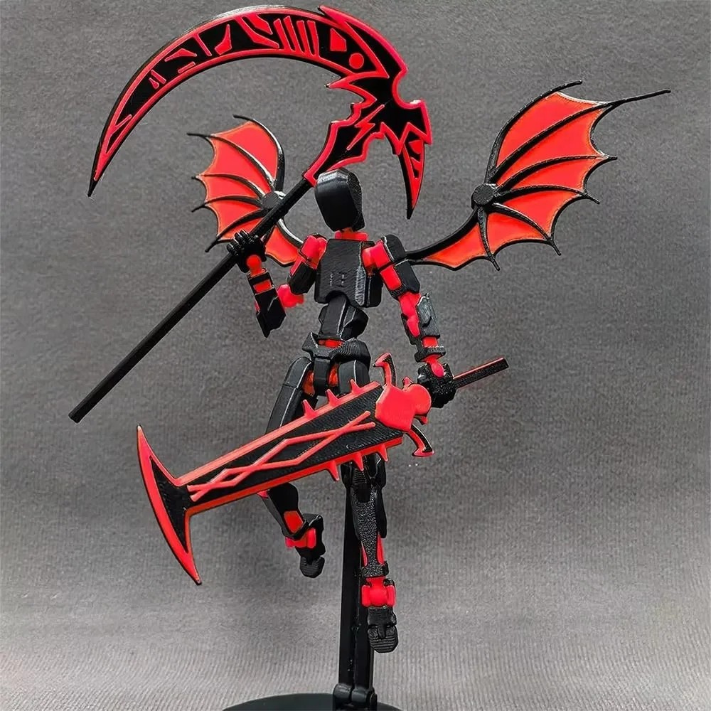 3D Printed Reaper Robot Model  Multi-Jointed Movable Desktop Decoration Action Figure