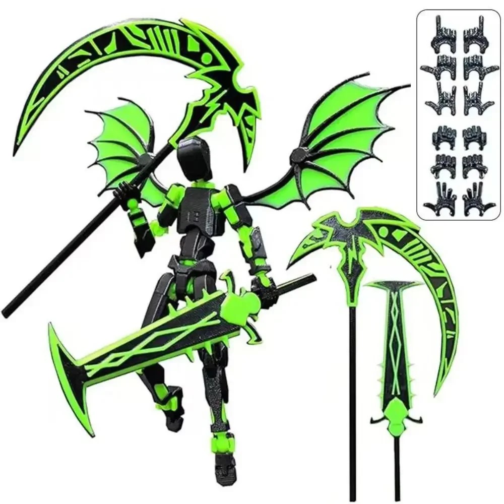 3D Printed Reaper Robot Model  Multi-Jointed Movable Desktop Decoration Action Figure