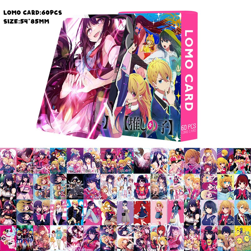 60PCS/Set Anime Oshi No Ko Lomo Cards  HD Printed Photo Cards for Fans