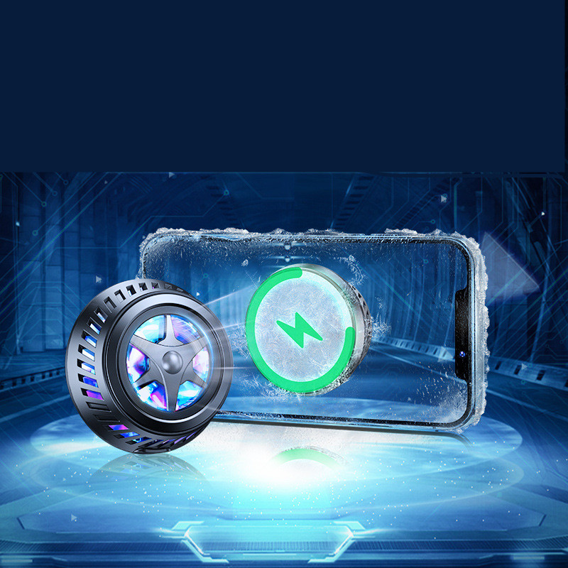 Compatible with Apple , Hot Mobile Phone Radiator Cooler Is Suitable For Apple 12 Refrigeration Small Fan Liquid Cooling