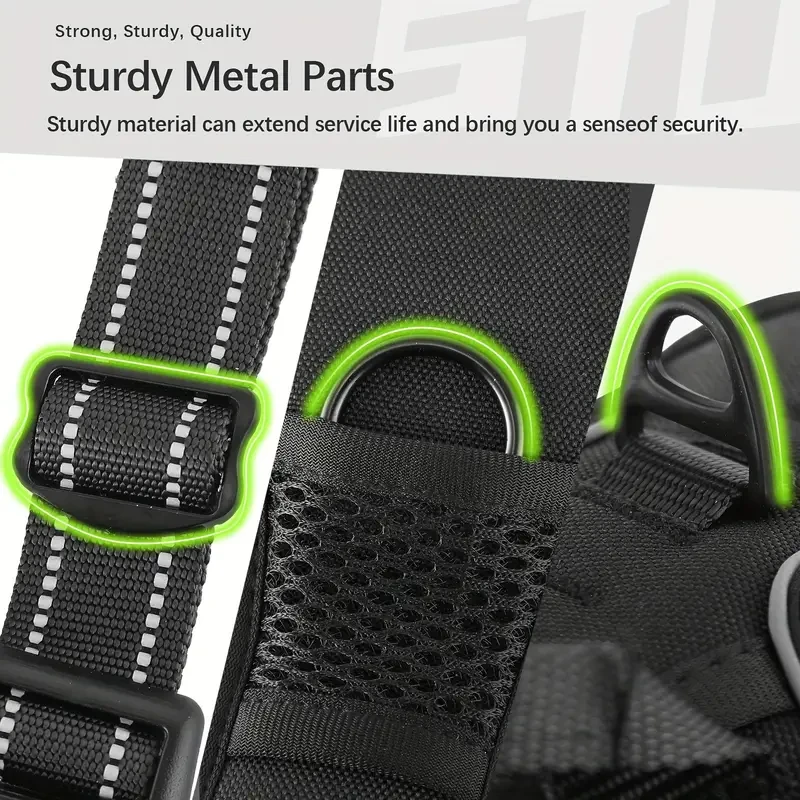 Escape-Proof Dog Harness Set with Leash and Poop Bag Dispenser