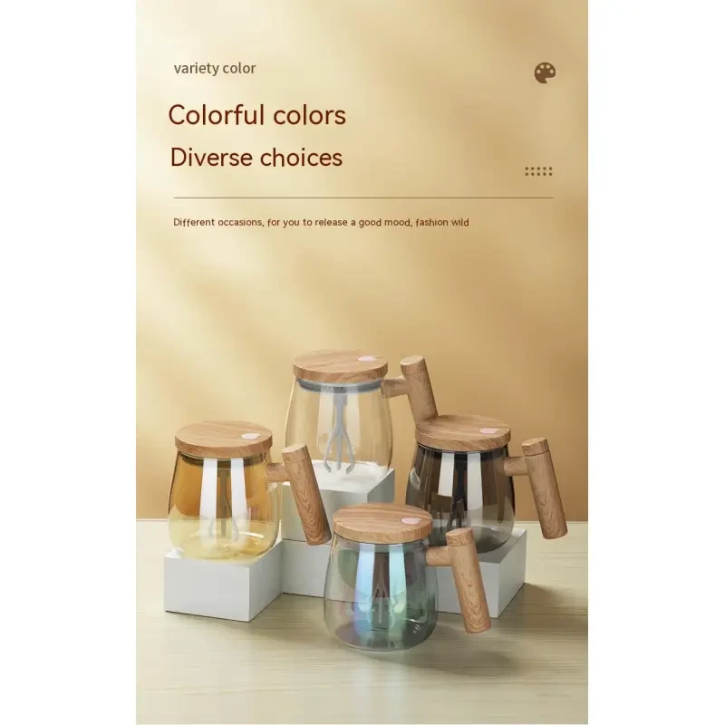 400ML Self Stirring Coffee Mug Electric Mixing Glass Coffee CupHigh Speed Fast Automatic Coffee Cup