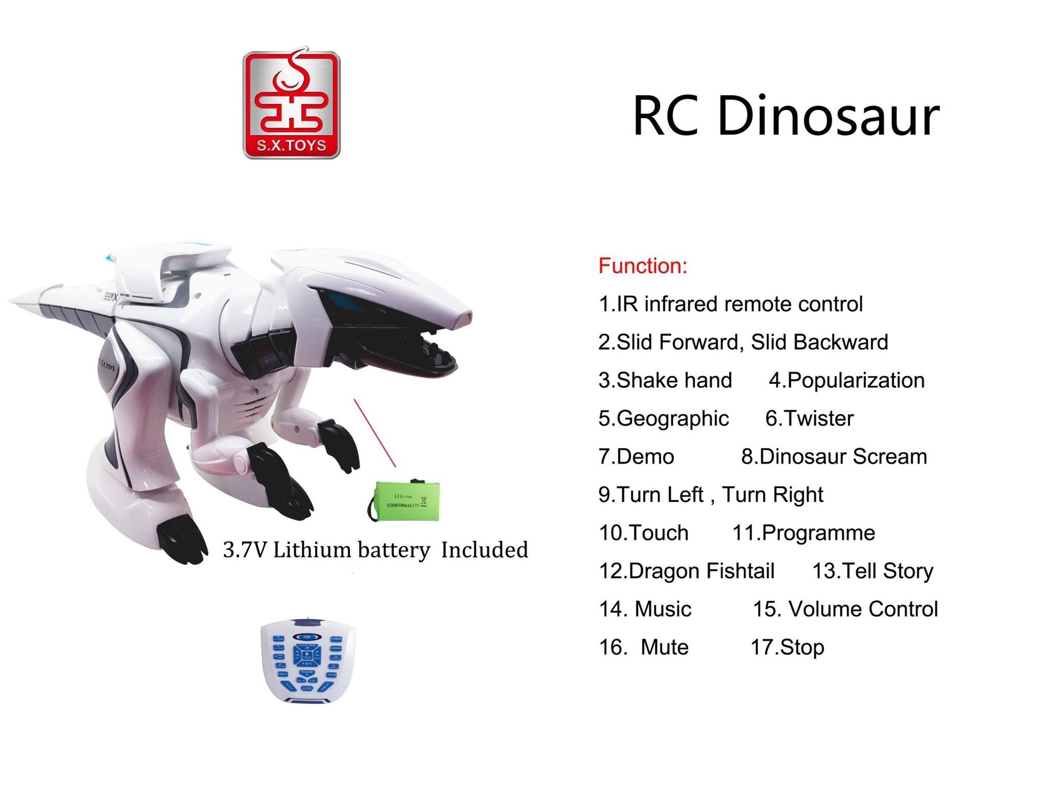 Dinosaur, RC Dinosaur, Remote control Dinosaur, Big Size