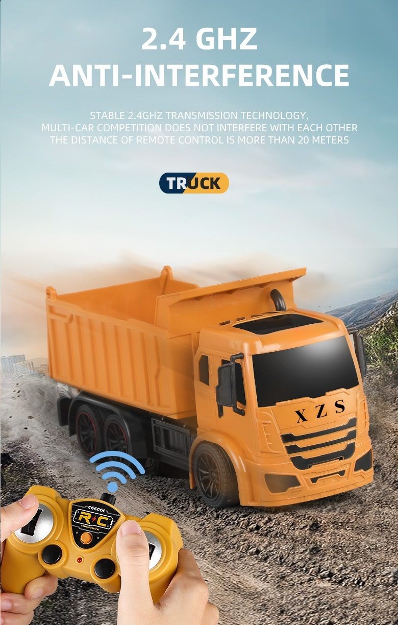 Remote Control Dump Truck, 2.4GHZ, Rechargeable