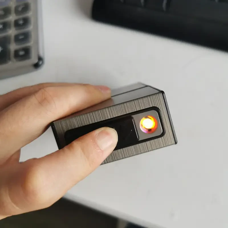 2-In-1 Usb Rechargeable Lighter & Cigarette Case