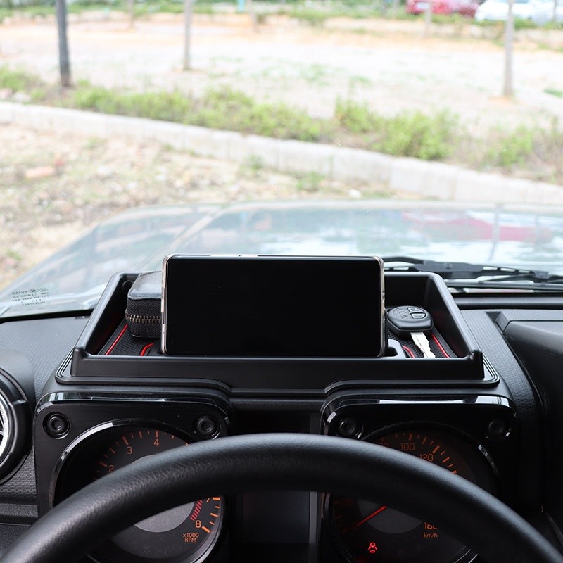 Modification Console Dashboard Tray Mobile Phone Bracket Storage Box