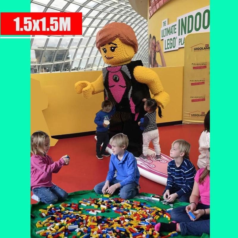 Lego Toy Storage Bag Bin Kids Play Mat